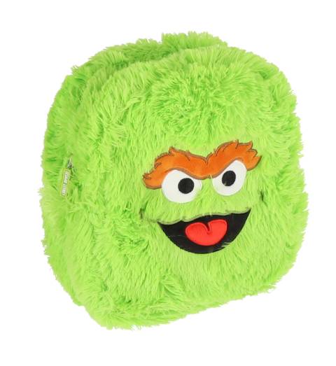 OSCAR THE GROUCH Plush Backpack Fac H27x22x12cm